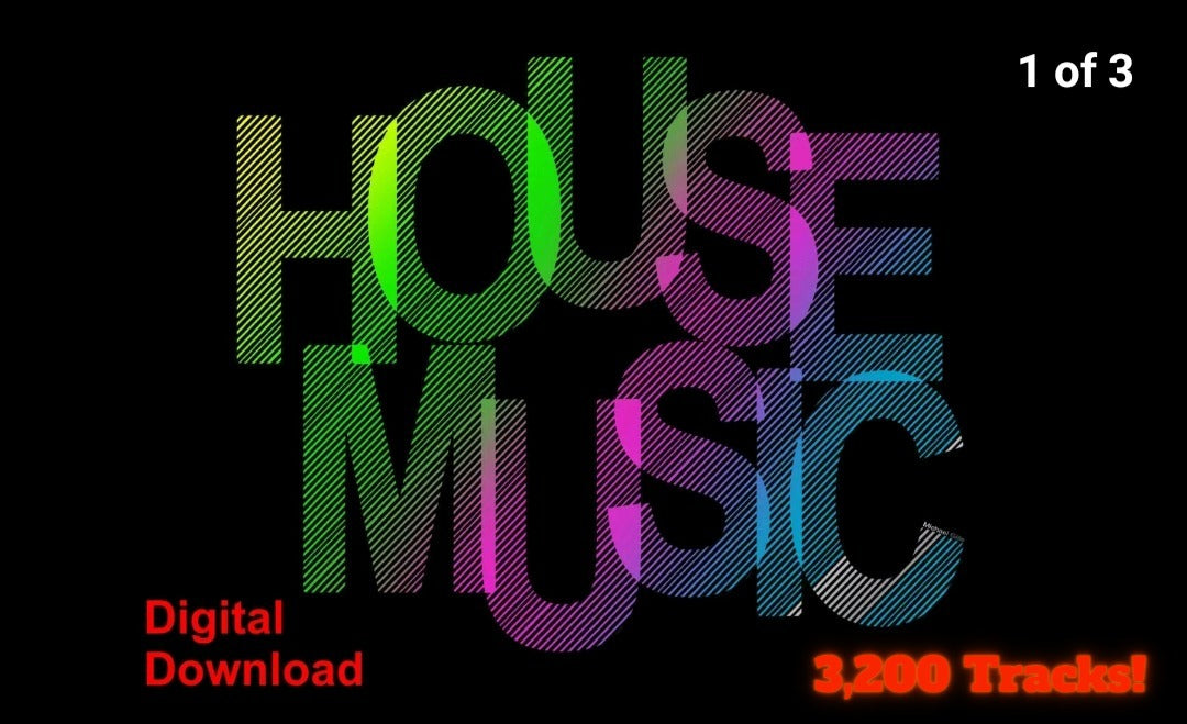 Ultimate House music collection 2015-2017 3,200 unmixed full length tracks DJ - Digital Download