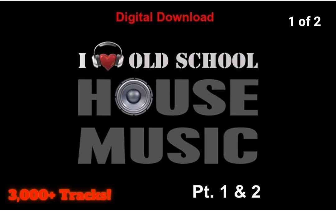 DJ Friendly Old School Classic House Music Collection 3,000+ Unmixed Tracks 1980's - 2000's - Instant Digital Download
